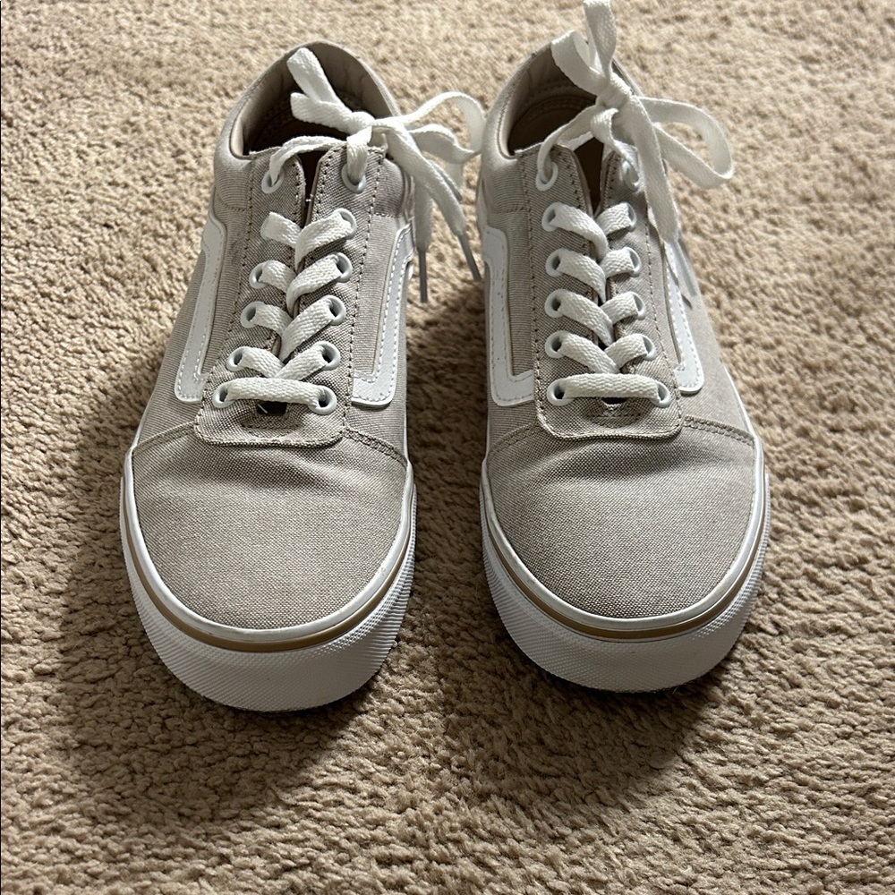 Vans Classic Sneakers with White and Brown Soles
